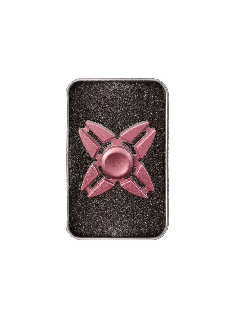Juguete Antiestrés Fidget Spinner 4 Alas Estrella Tornasol Caja Aluminio