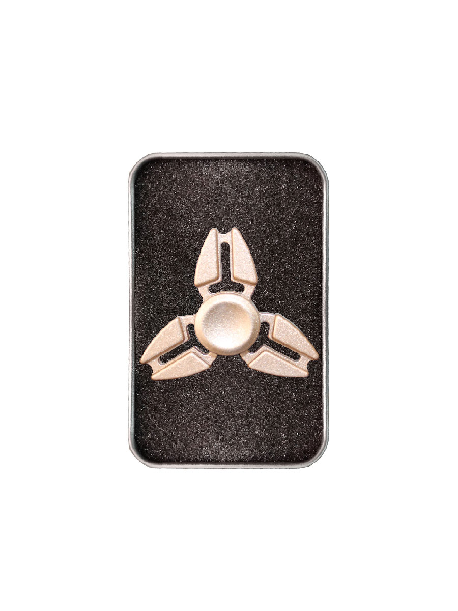 Tornasol Juguete Antiestrés Fidget Spinner Con Caja De Aluminio Estrella 3 Picos
