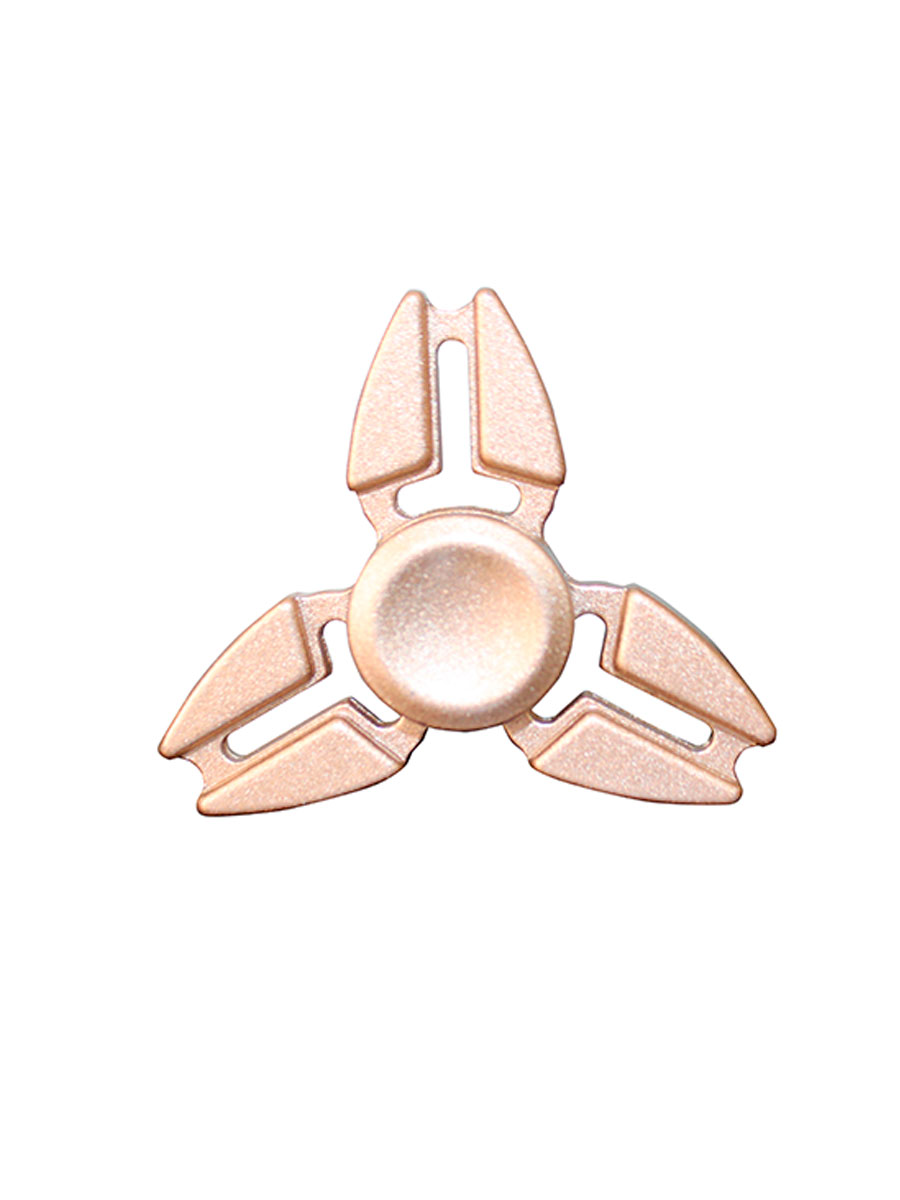 Tornasol Juguete Antiestrés Fidget Spinner Con Caja De Aluminio Estrella 3 Picos