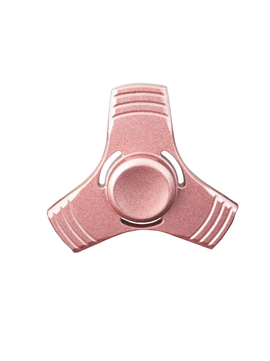 Fidget Spinner 3 Alas Cuadradas Juguete Antiestrés Metálico Tornasol