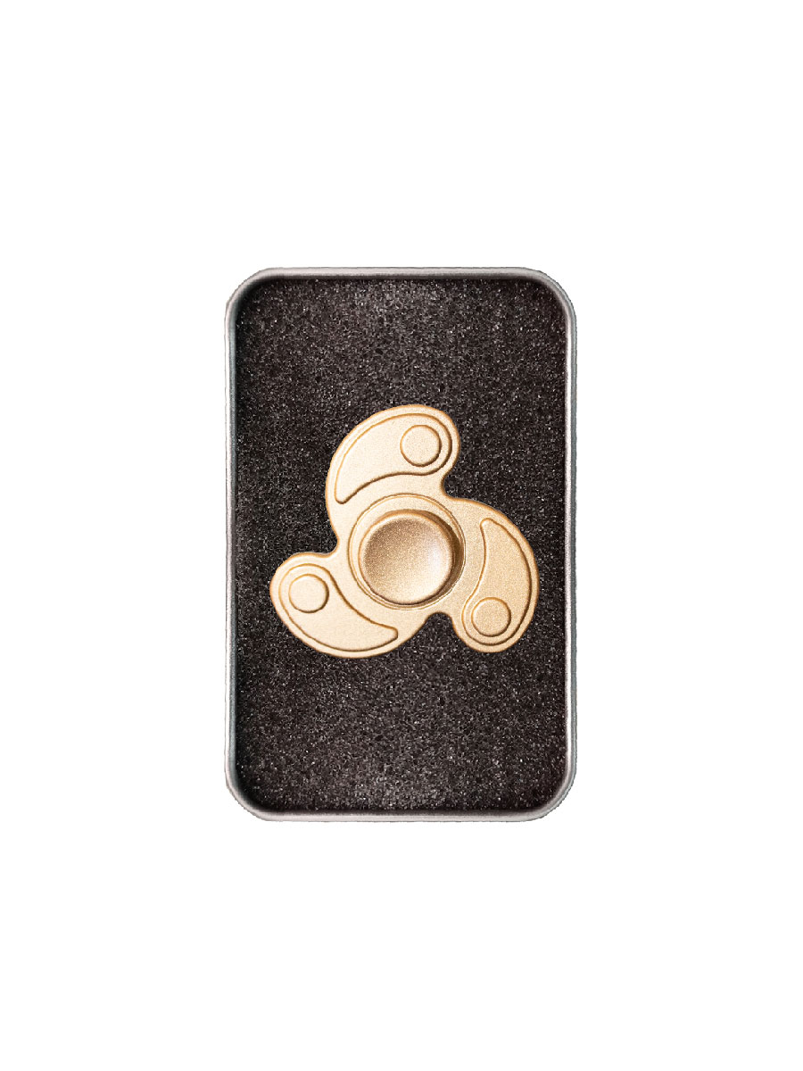 Tornasol Metálico Juguete Antiestrés Fidget Spinner Caja De Aluminio