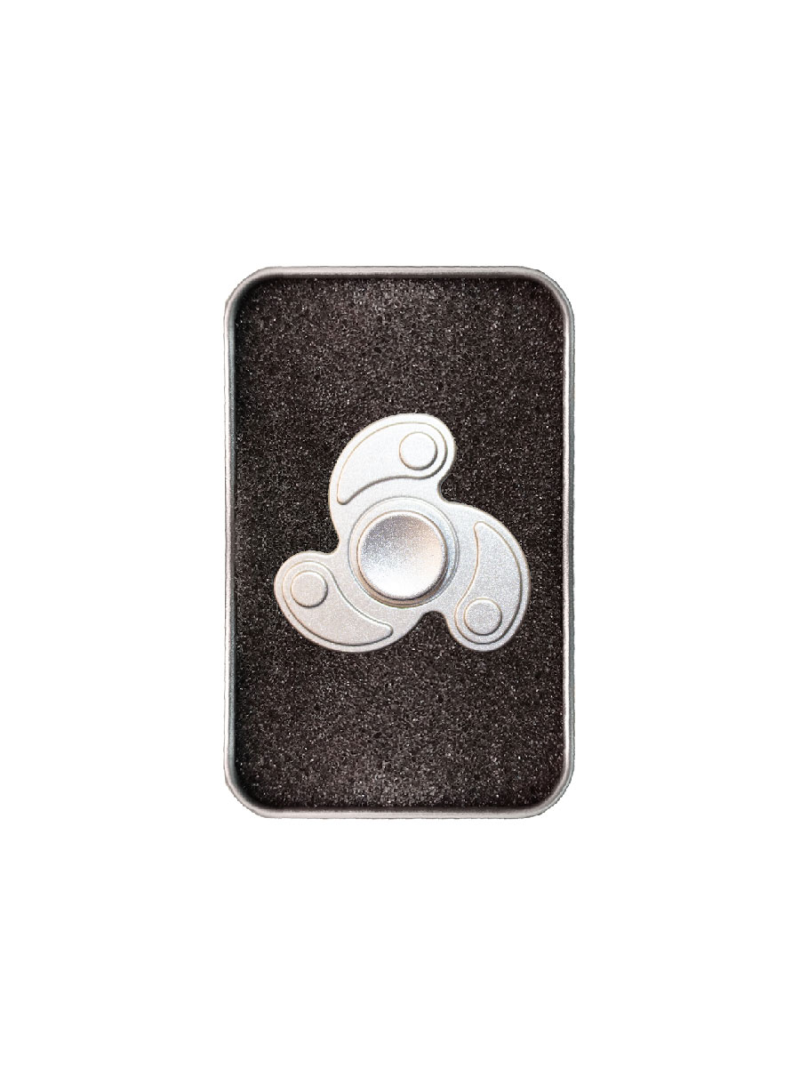 Tornasol Metálico Juguete Antiestrés Fidget Spinner Caja De Aluminio