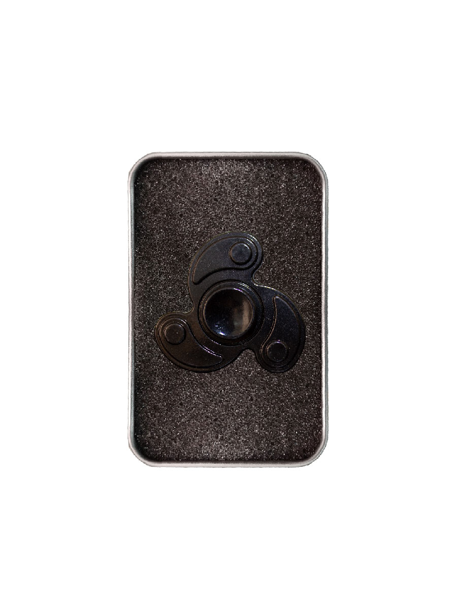Tornasol Metálico Juguete Antiestrés Fidget Spinner Caja De Aluminio