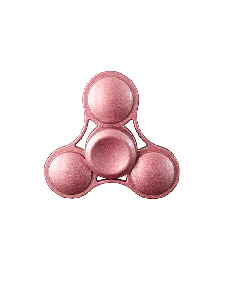 Metálico Fidget Spinner Juguete Antiestrés 3 Alas Circulares Caja De Aluminio