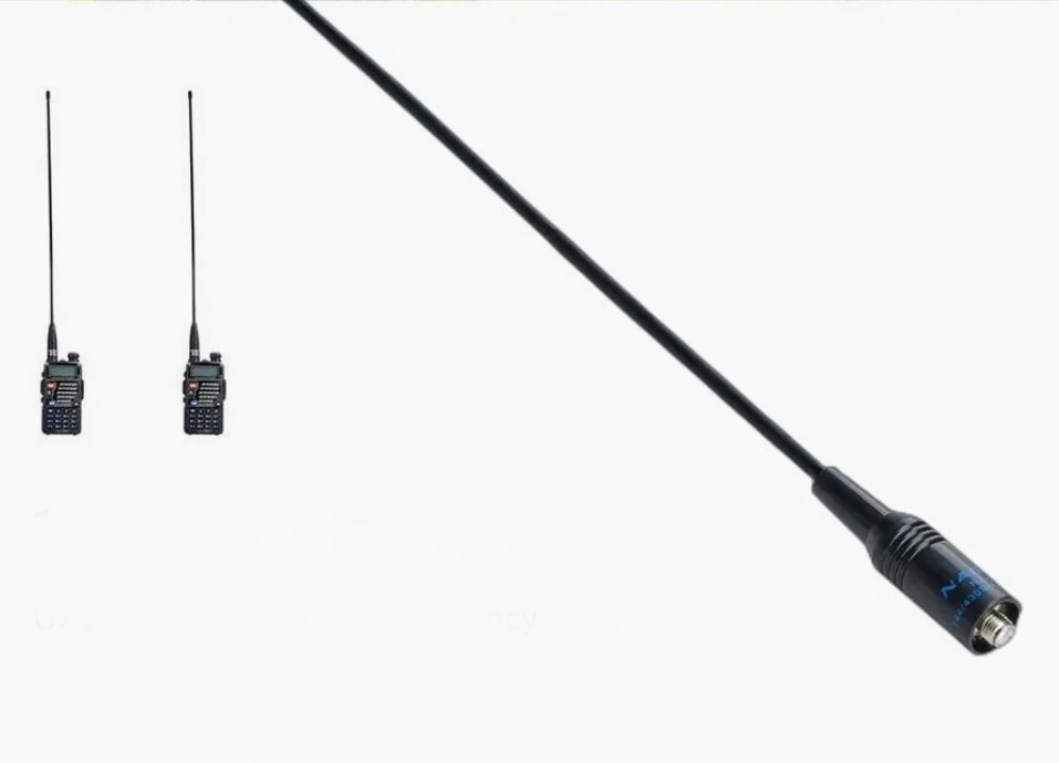 Nagoya NA-771 Set Con 2 Antena SMA-Hembra 10 Watts Para Radios VHF/UHF Flexible 