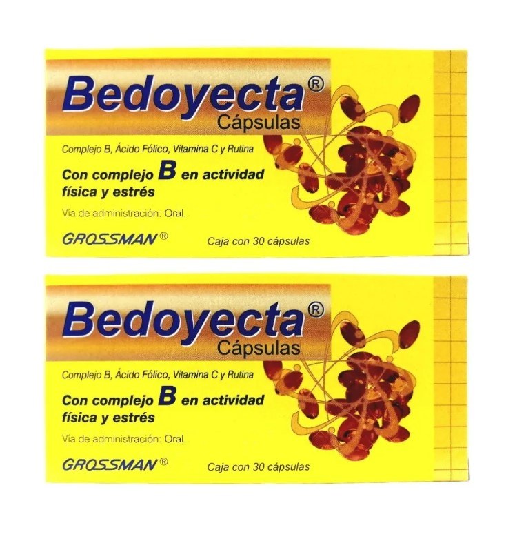 Bedoyecta Complejo B Capsulas Con 30 Unidades 2 Cajas