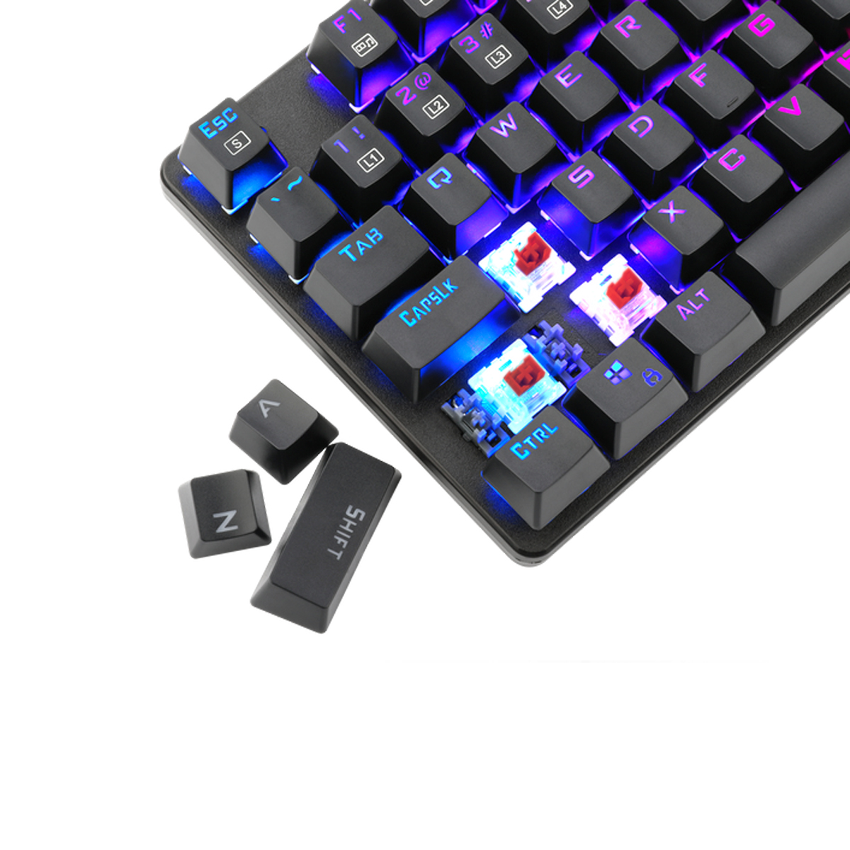 Teclado Gamer T-Dagger Bora T-TGK315 (RGB) Red Switch