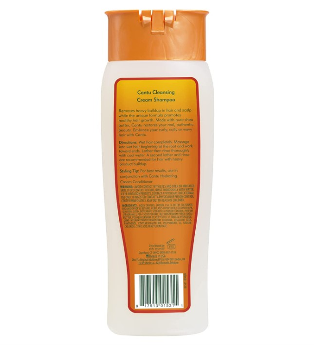 Shampoo Cantu Manteca De Karité Sin Sulfato 400 ml Cantu Shea Butter for Natural Hair Sulfate