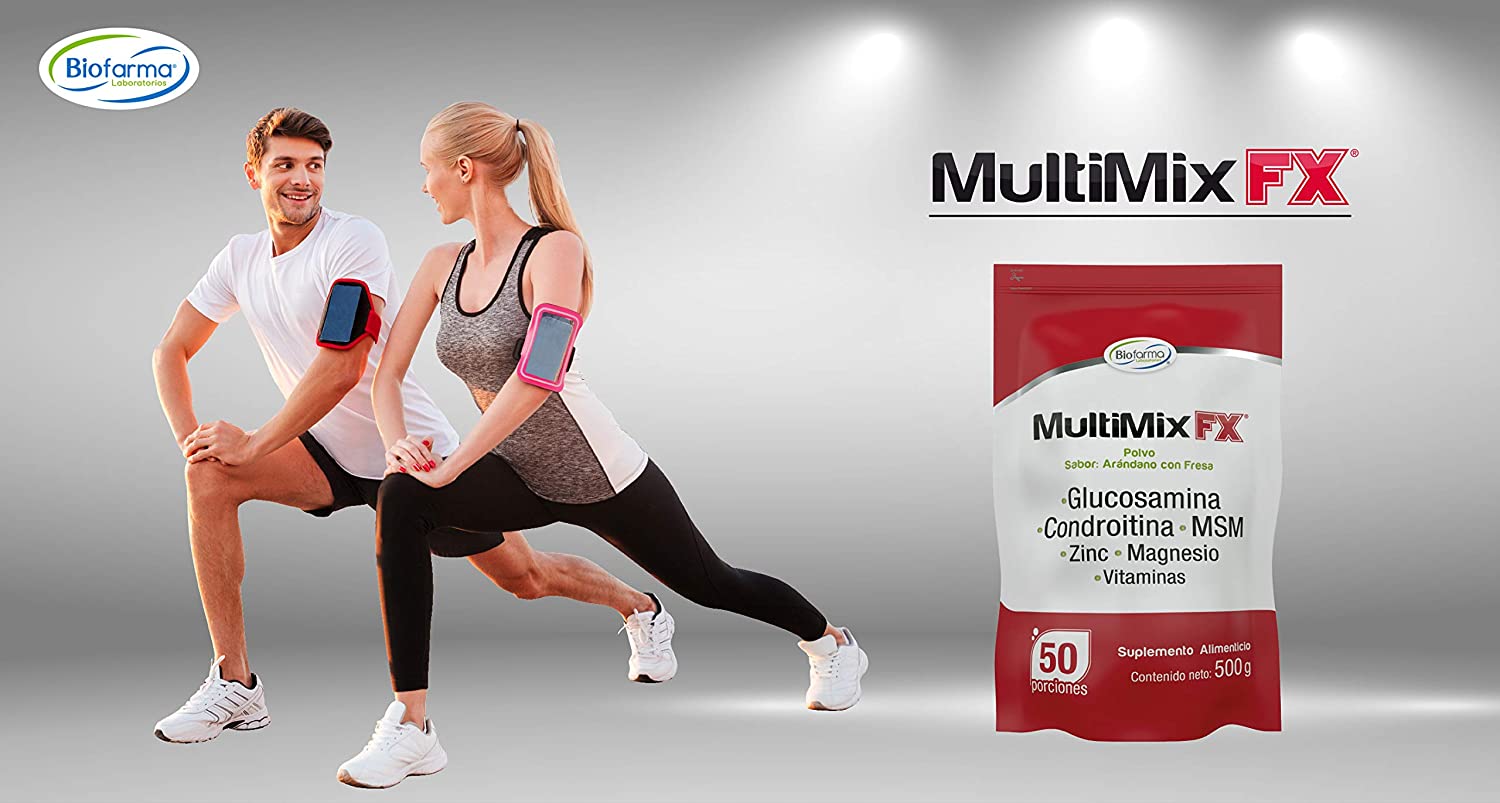 Multimix Fx Polvo Para Mezclar. Glucosamina, Condroitina, MSM, Zinc, Magensio y Vitaminas. 500 g