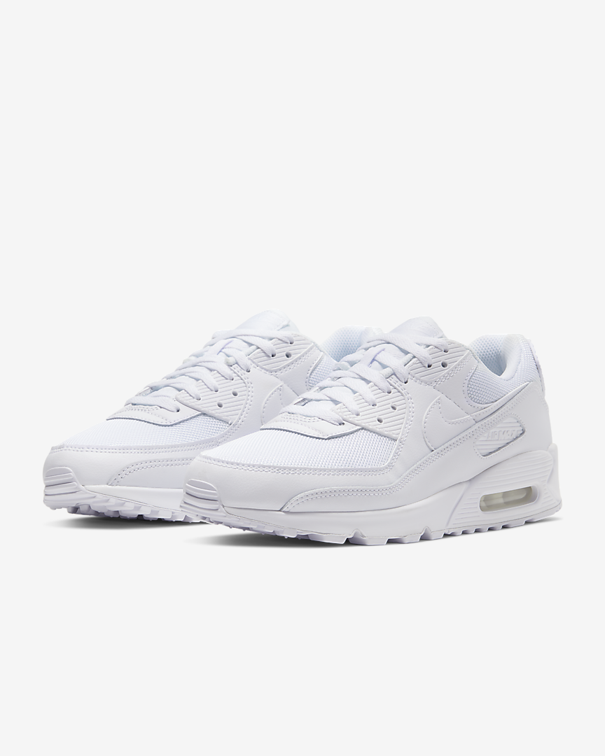 Tenis Nike Air Max 90 Triple White Hombre CN8490-100