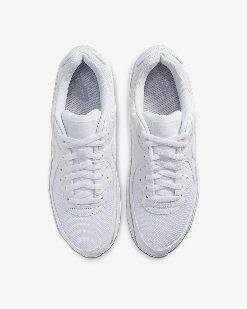 Tenis Nike Air Max 90 Triple White Hombre CN8490-100