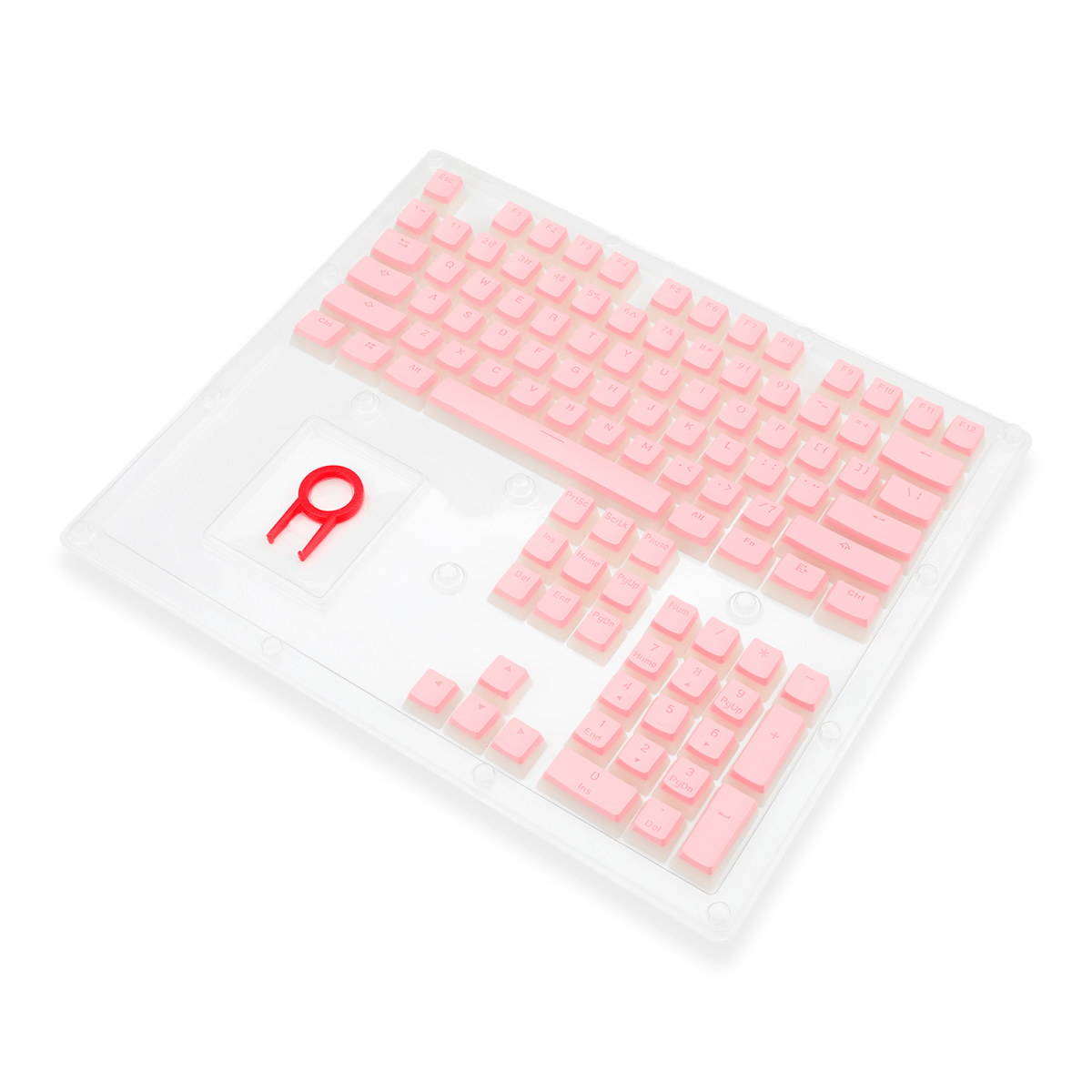 Keycaps Gamer Scarab A130W Redragon Rosa Español