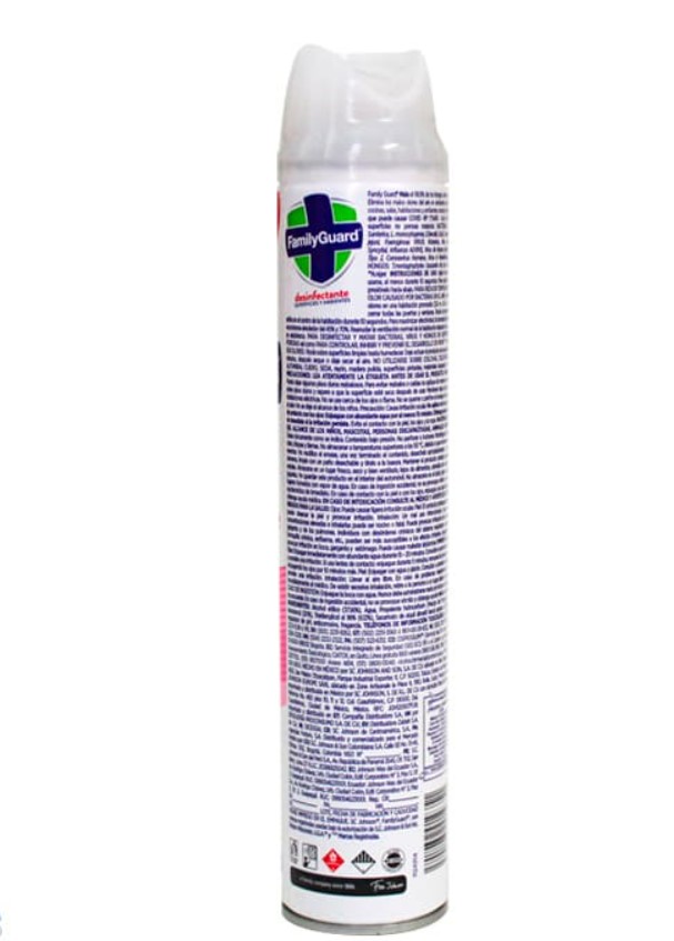 Family Guard Family Guard Desinfectante De Superficies Y Ambientes Frescura Campestre En Aerosol 400 Ml