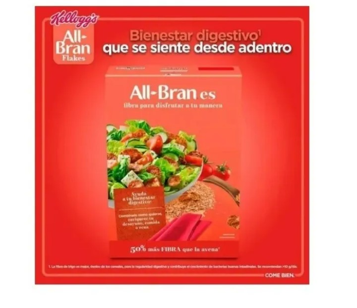 Cereal All-bran Flakes Kellogg's De 1.10 Kg®