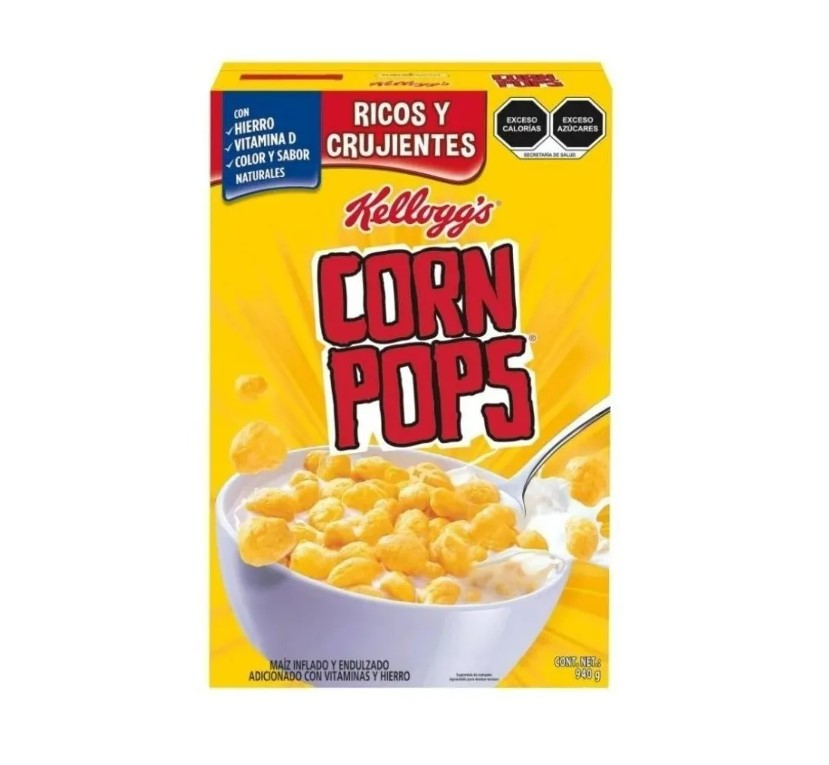 Cereal Corn Pops Kellogg's® 940 Gr Maíz Inflado Crujientes