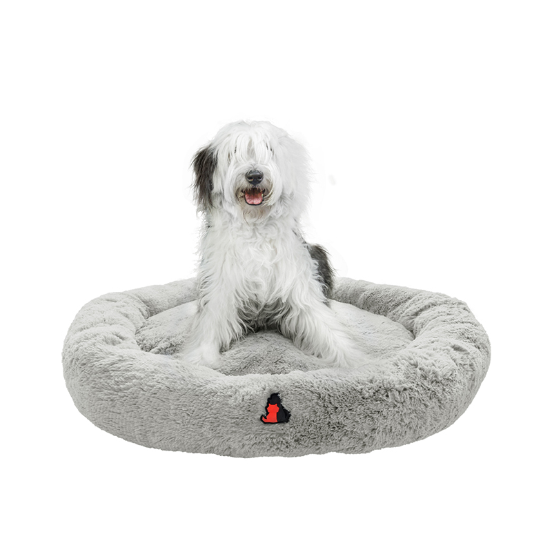 Cama para Perros Tipo Dona, Cama Mediana, Antiestrés, para Perros y Gatos, Cómoda con Relleno Suave, Modelo Wipi, Marca Red Baboon 