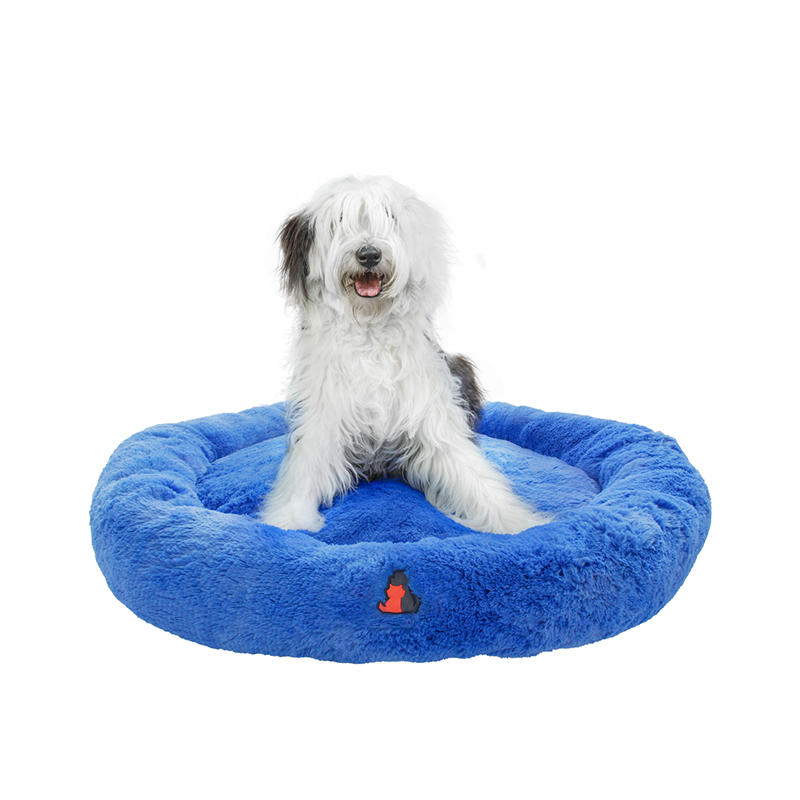 Cama para Perros Tipo Dona, Cama Mediana, Antiestrés, para Perros y Gatos, Cómoda con Relleno Suave, Modelo Wipi, Marca Red Baboon 