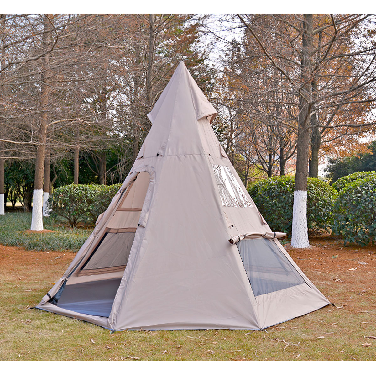 Tienda de campaña familiar para 4-5 personas impermeable tienda tipi india