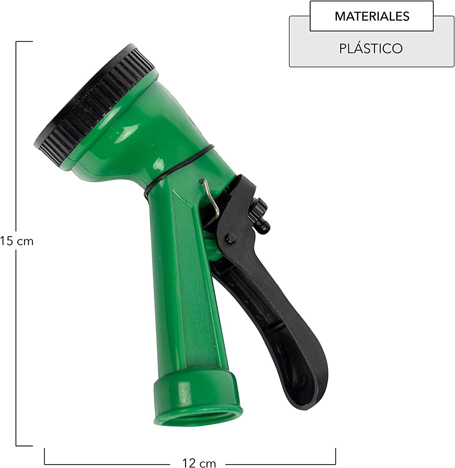 Pistola de riego plástica con 5 modos de riego