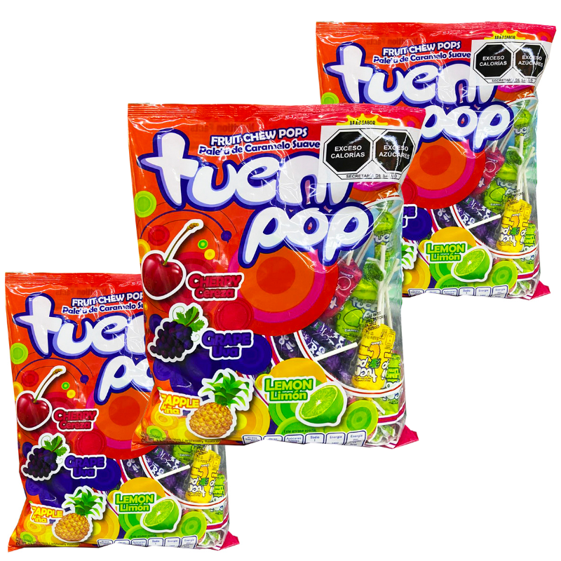 Paquete 4 Paletas Tueni 40 piezas c/u