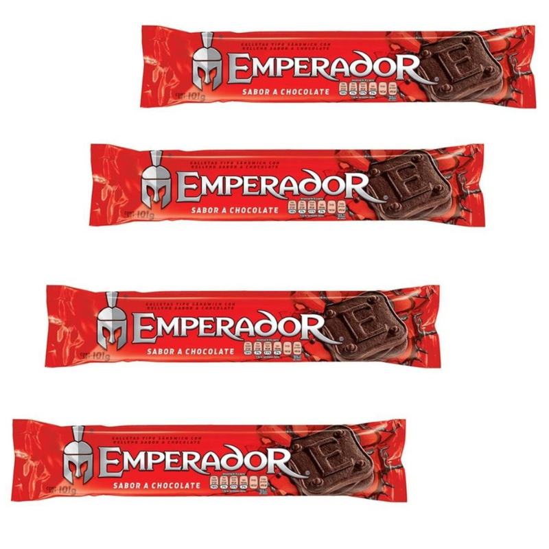 Paquete 12 Galletas Emperador Choolatec 101 gramos c/u