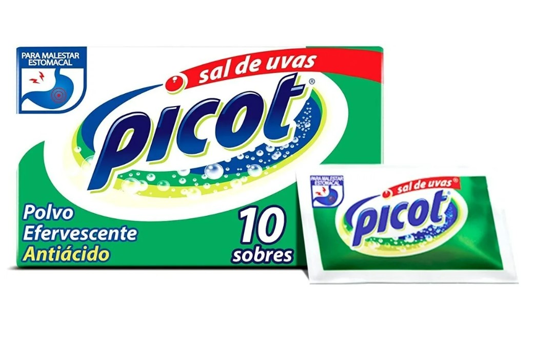 Digestivo Picot Sal De Uvas Antiácido 10 Sobres Efervescente