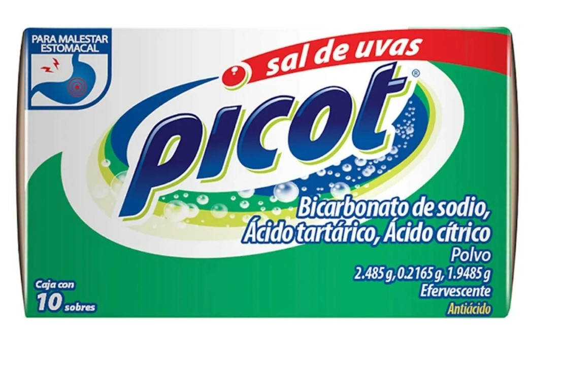 Digestivo Picot Sal De Uvas Antiácido 10 Sobres Efervescente