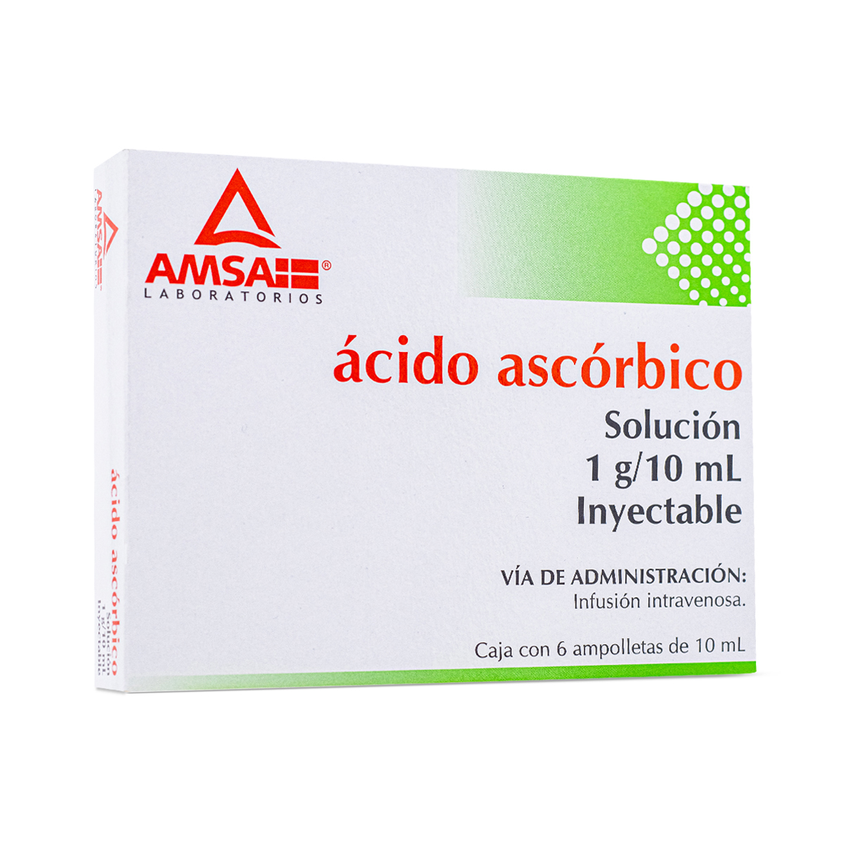 Ácido Ascórbico Sol Iny 6 Amptas 1 G/10 Ml Amsa