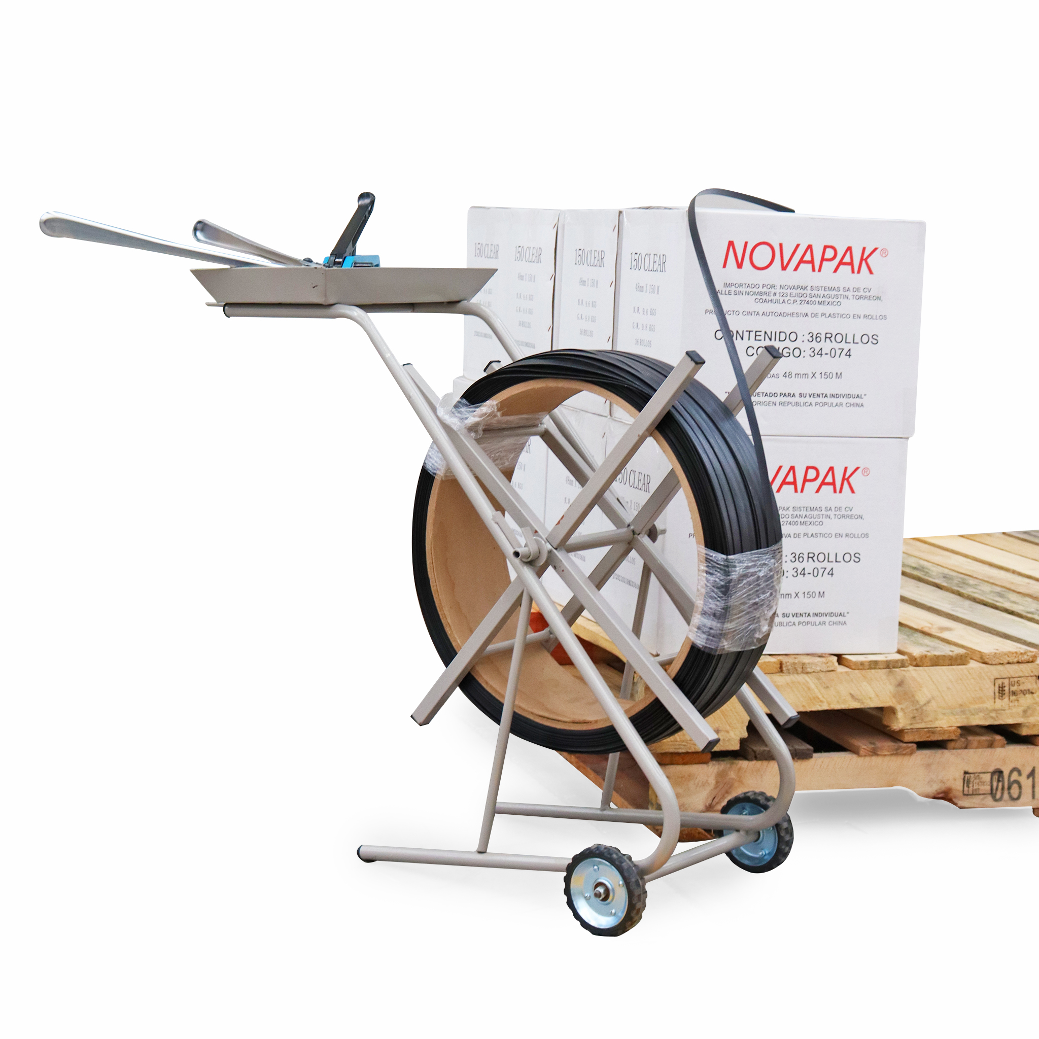 PORTAROLLO PARA FLEJE DE 3"