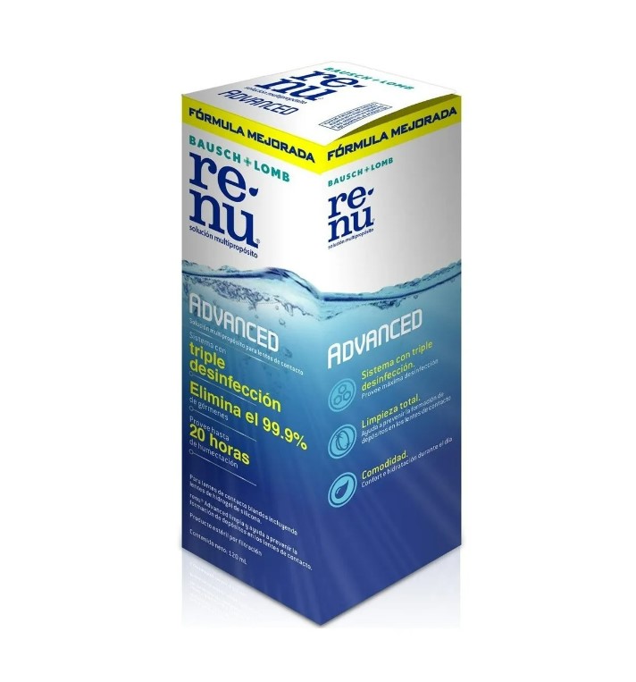 Renu® 355ml Líquida Lentes De Contacto Solución + Estuche