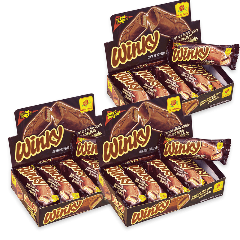 Paquete 4 Chocolate Winky 12 piezas c/u