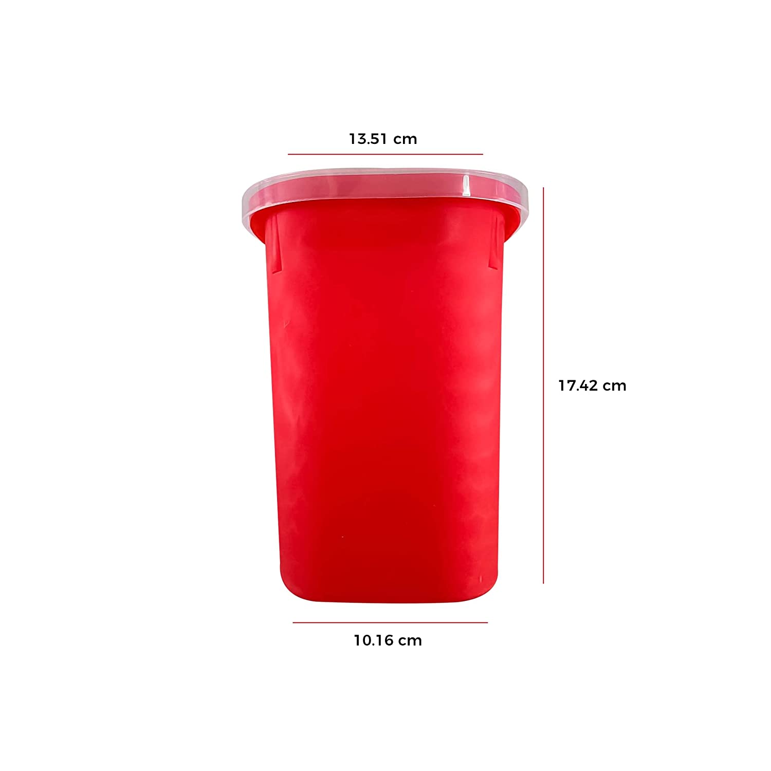 Contenedor Rojo Para Residuos Peligrosos Punzocortantes Rpbi de 3 Lts