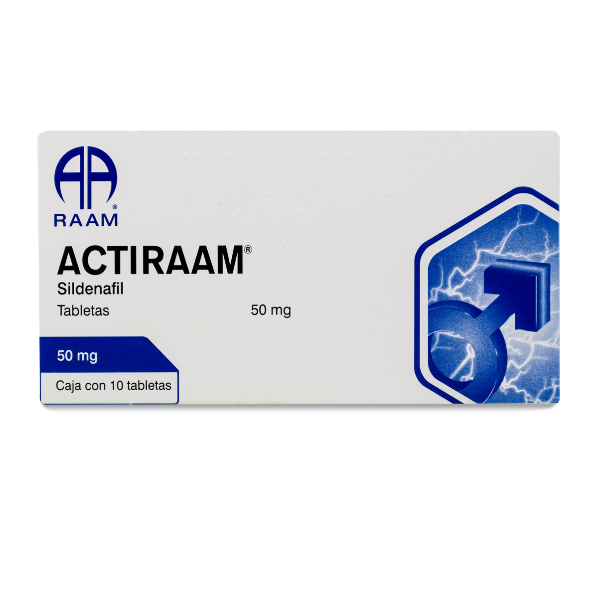 Viagra Generico Actiraam Sildenafil 10 Tabs 50 Mg Raam