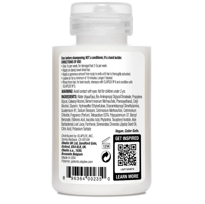 Olaplex® Paso 3 Tratamiento Cabello Dañado 100 Ml Original No 3 Repairing Treatment, 3.3 Fluid Ounce