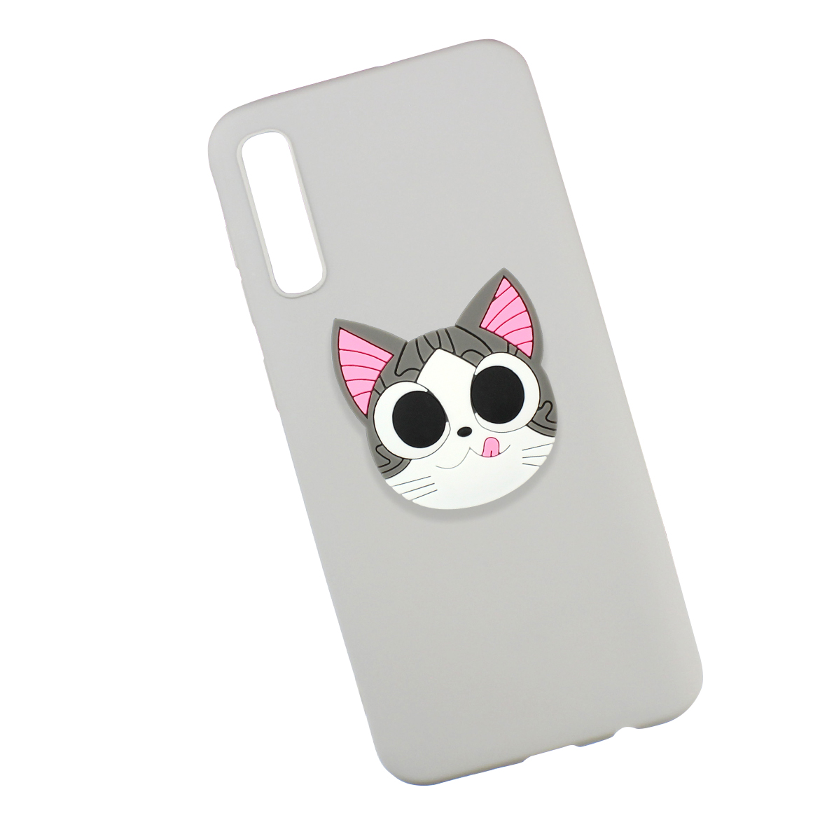 Funda Case Triche para Samsung GALAXY A50 ( A505 ) | GALAXY A30S ( A307 ) Diseño Gato Michi SO Color Gris