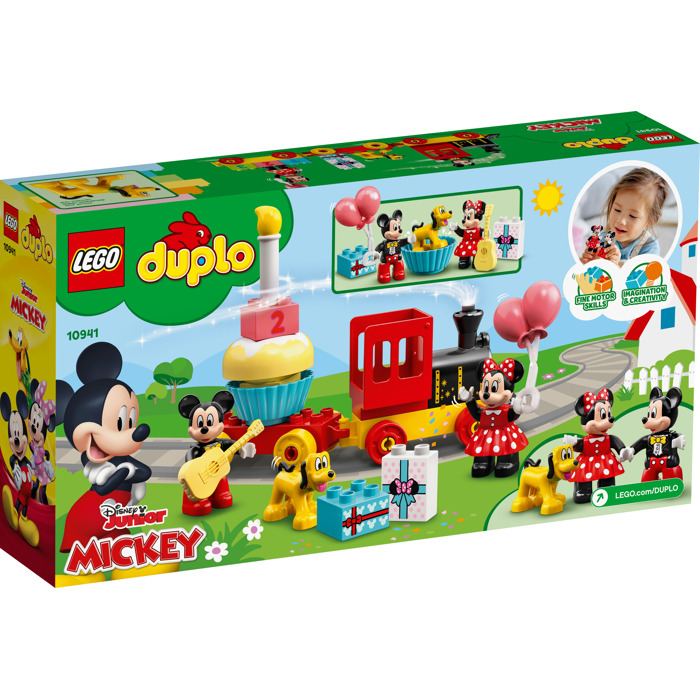 LEGO - 10941 DUPLO TREN DE CUMPLEAÑOS DE MICKEY Y MINNIE 22 PZAS.