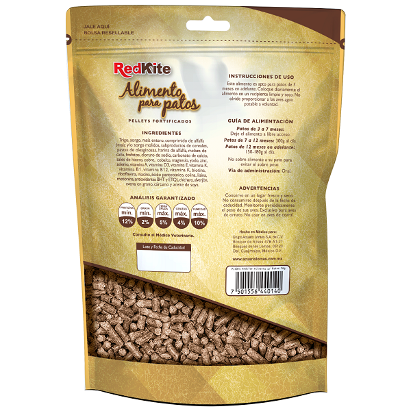 Alimento para Patos Juveniles y Recién nacido Fortificado 1 kg