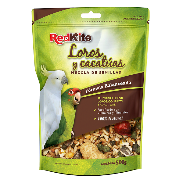 Alimento para Loros y Cacatuas Mezcla de Semillas 500 gr