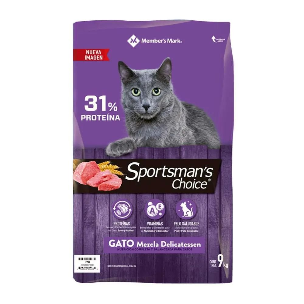 Alimento para Gato Member's Mark Sportsman's Choice Delicatessen 9 kg