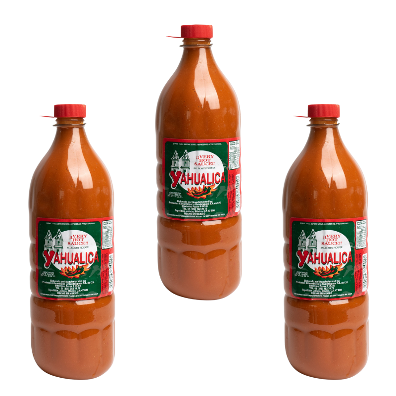 Paquete 5 Salsas Yahualica 1 litro c/u