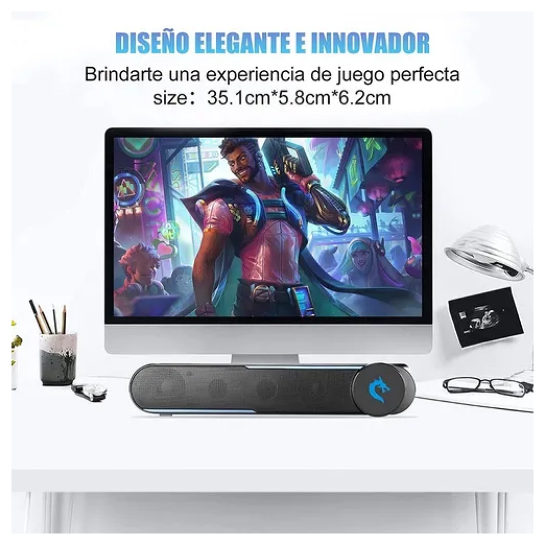 Computadora Bocinas Multimedia Altavoz Portatil Subwoofer