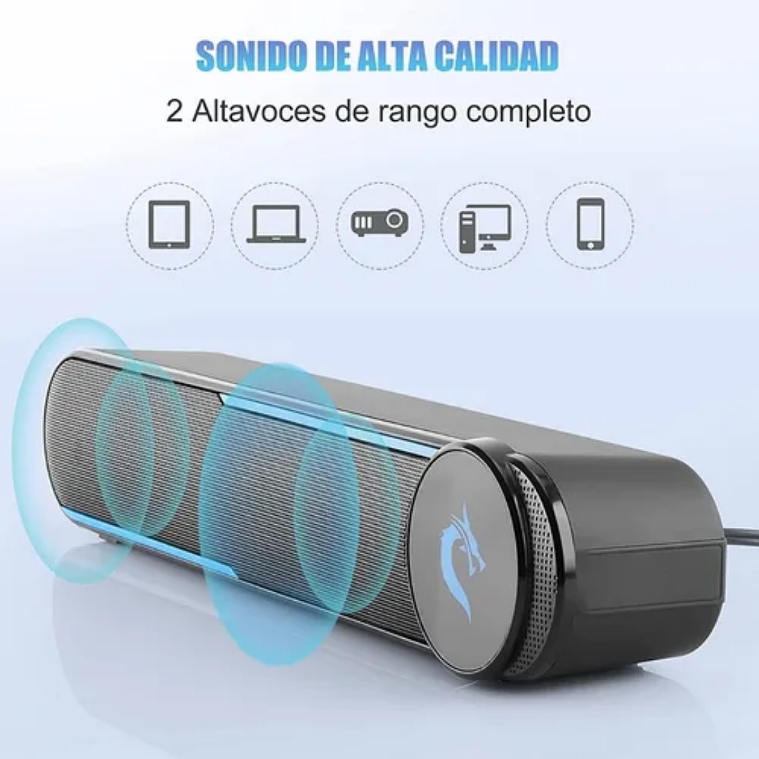 Computadora Bocinas Multimedia Altavoz Portatil Subwoofer