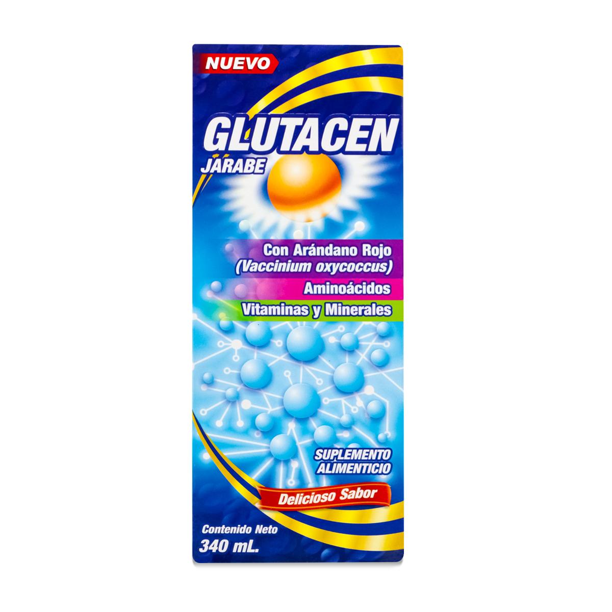 Glutacen Jarabe Con Arandano Rojo Aminoacidos Vitaminas Y Minerales 340 Ml Fortifarma 