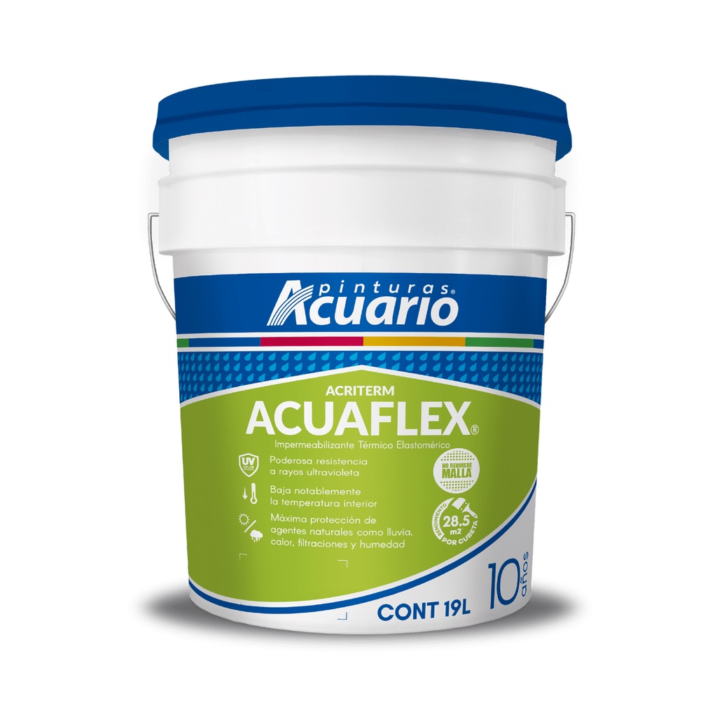 Impermeabilizante Acuaflex Acuario 10 Años 19 Lt Terracota IA35390