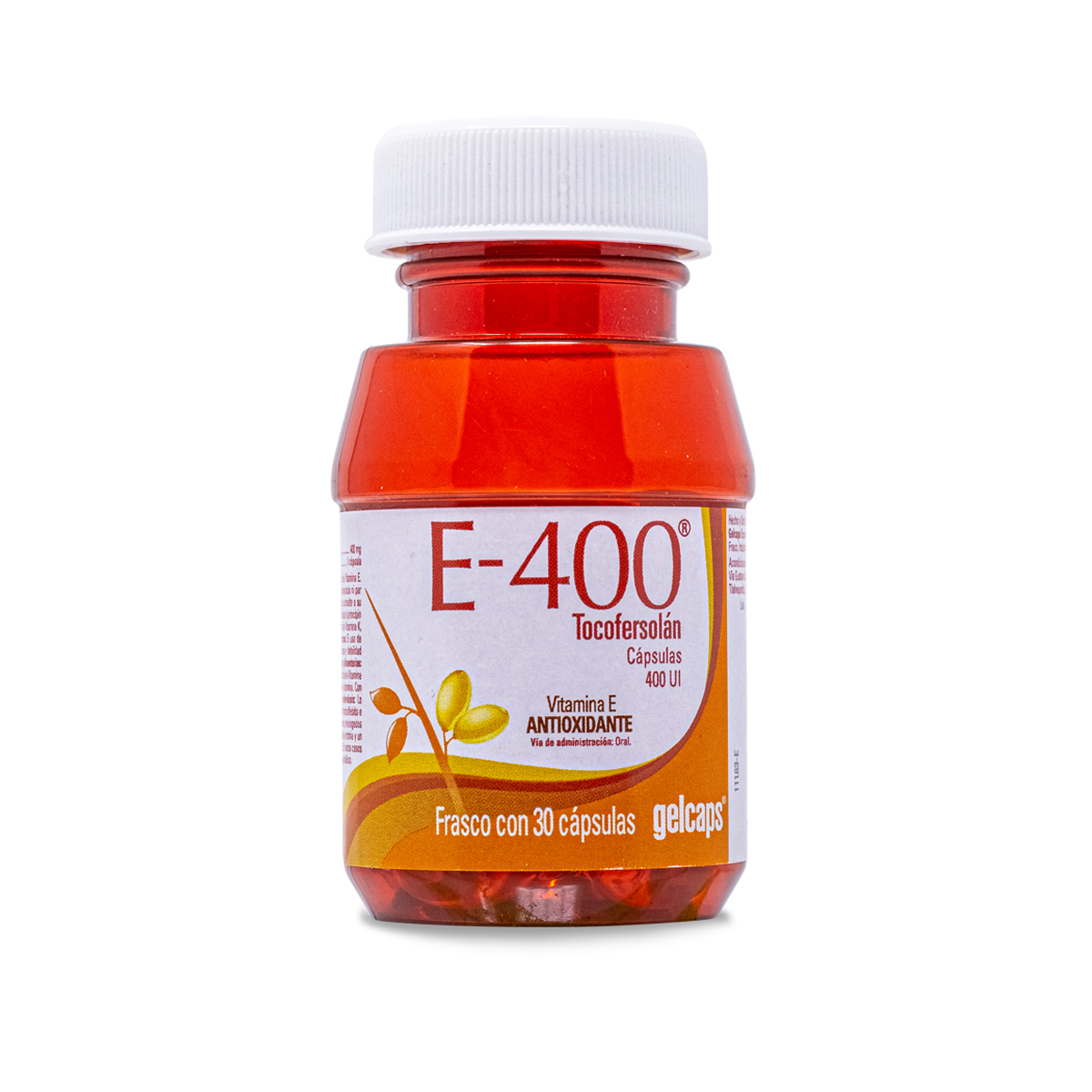 E400 Tocofersolán Vitamina E Y Antioxidantes 30 Caps 400 Ui Gelcaps 