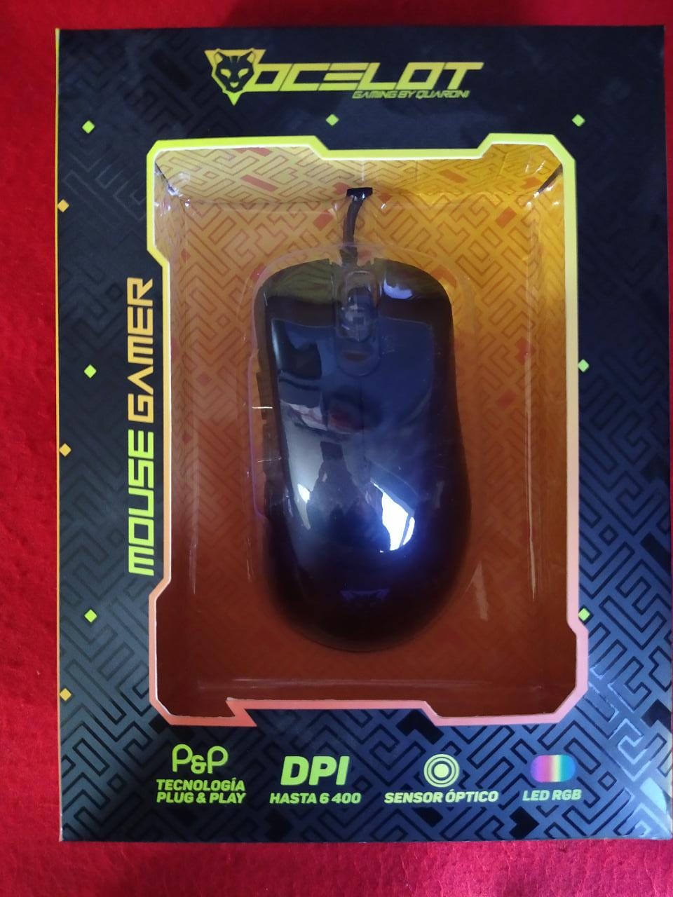 MOUSE GAMER ALAMBRICO USB RGB DPI 6400 8 BOTONES ERGONOMICO PC JUEGOS LAP UNIVERSAL ILUMINACION