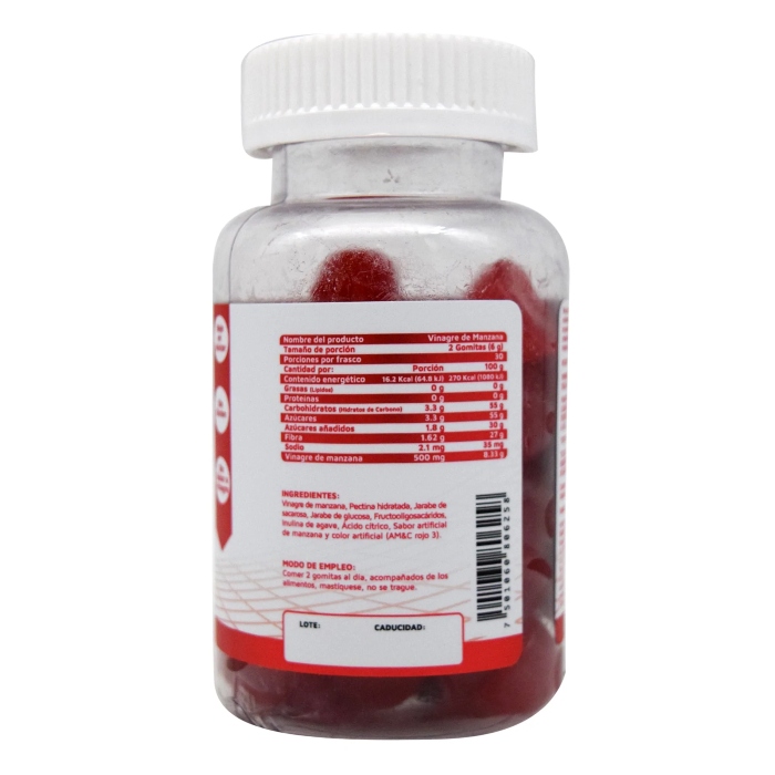 Vinagre De Manzana 60 Gomitas Vidanat