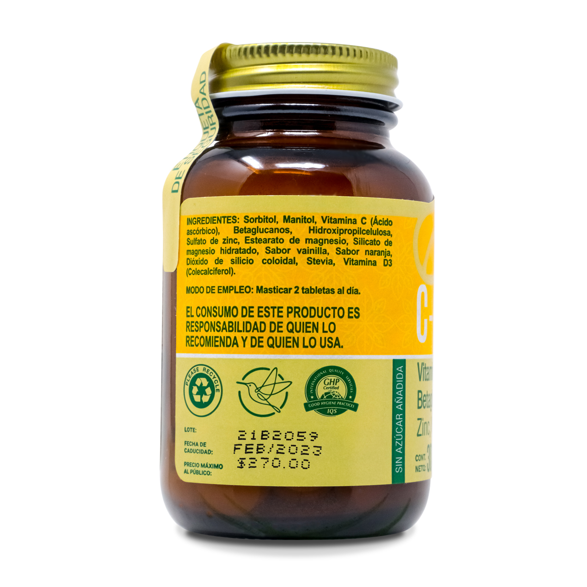 C Vym Masticable C/30 Capsulas 1000Mg Biomiral