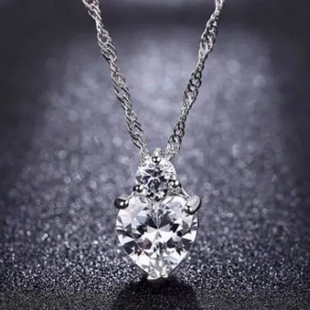 Juego De Collar Y Aretes Mujer Plata 925 Con Zirconia+caja