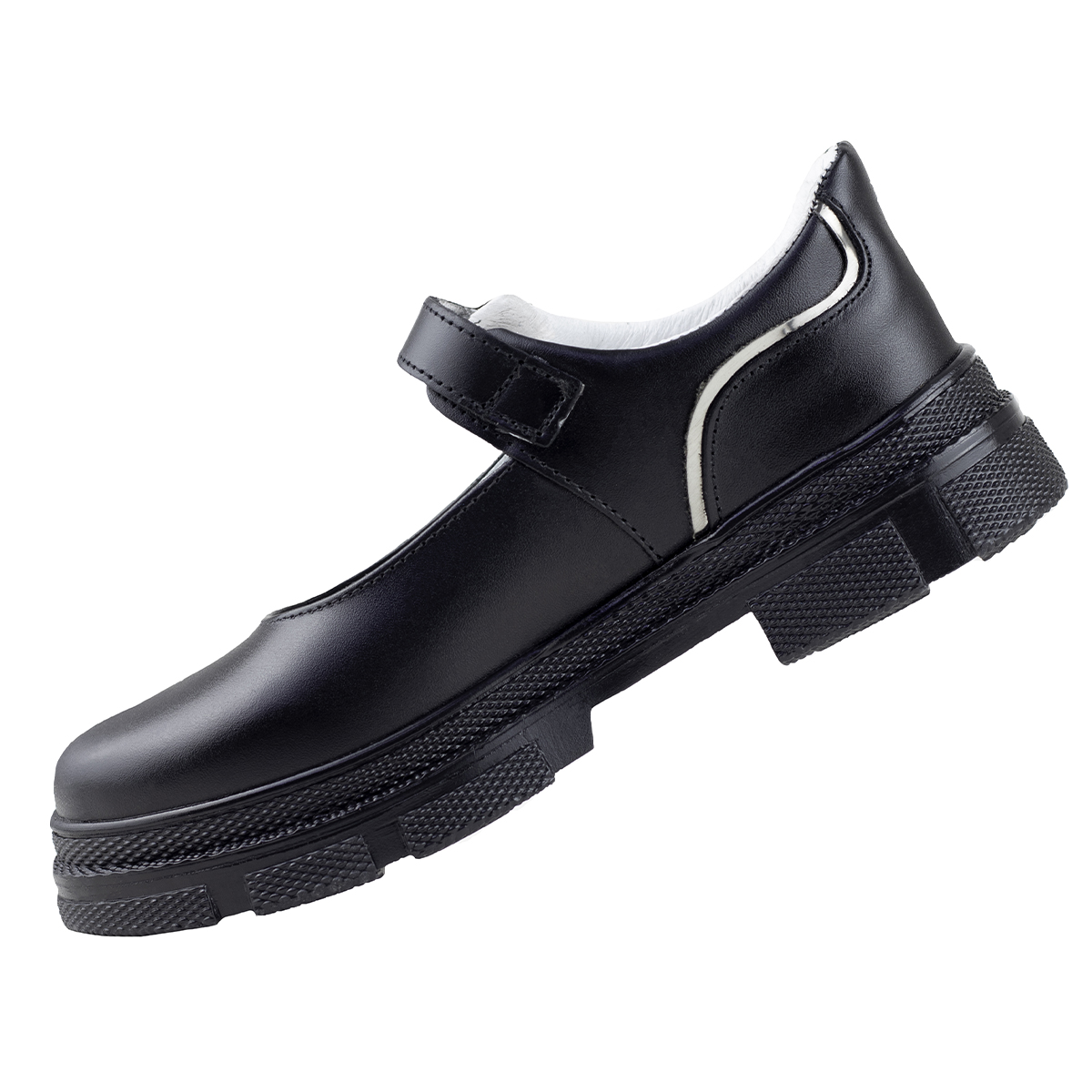 ZAPATO ESCOLAR JUVENIL MODERNO CHABELO SUELA GRUESA 149 NEGR